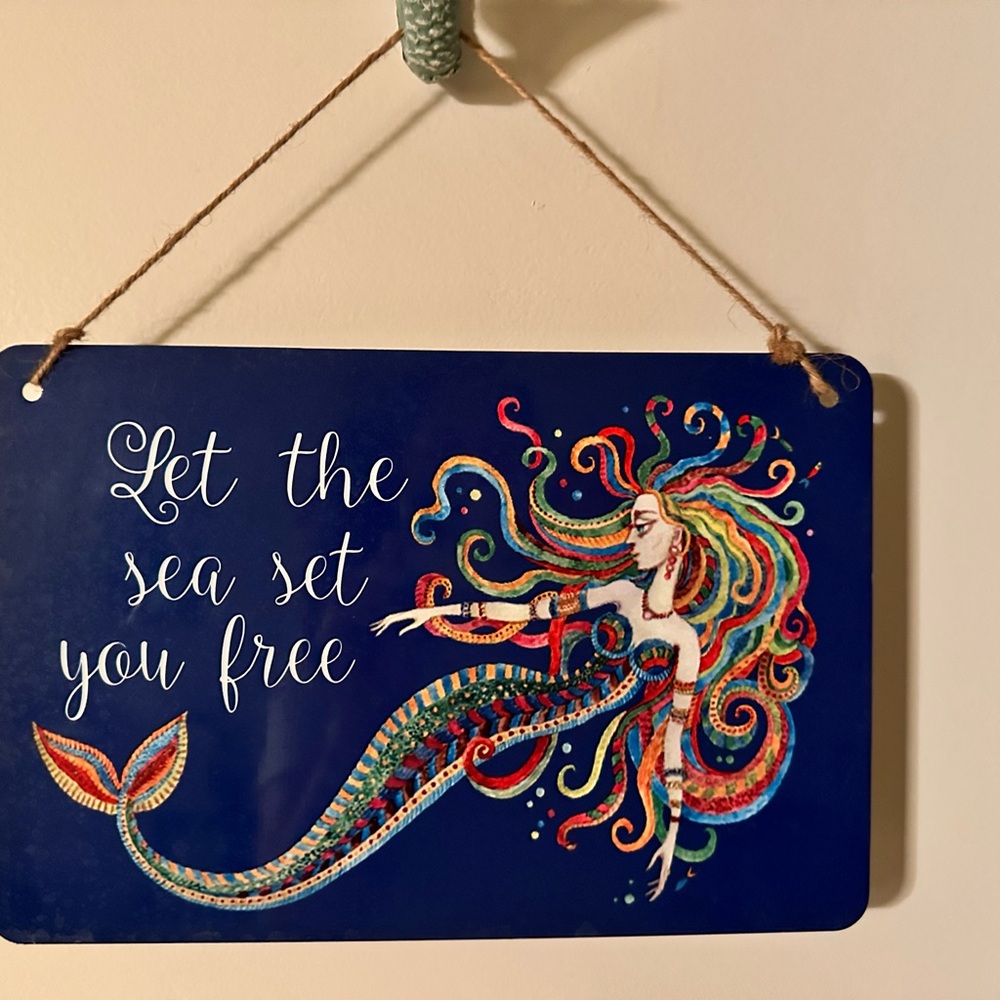 mermaid wall plaque